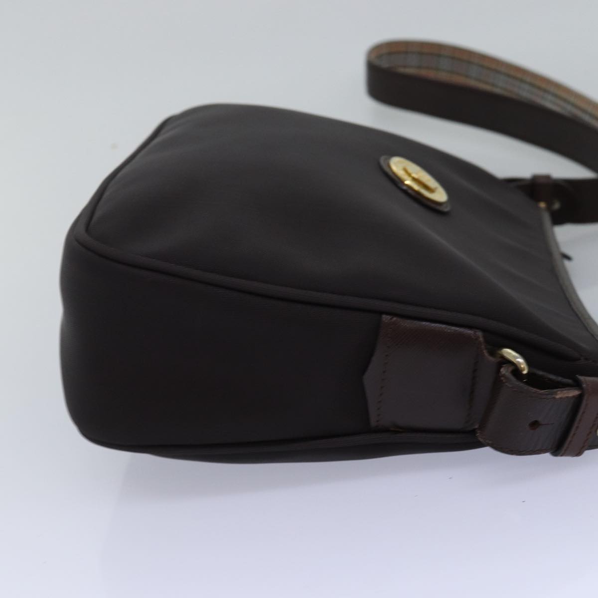Burberry Brown Canvas Shoulder Bag (Pre-Owned)
