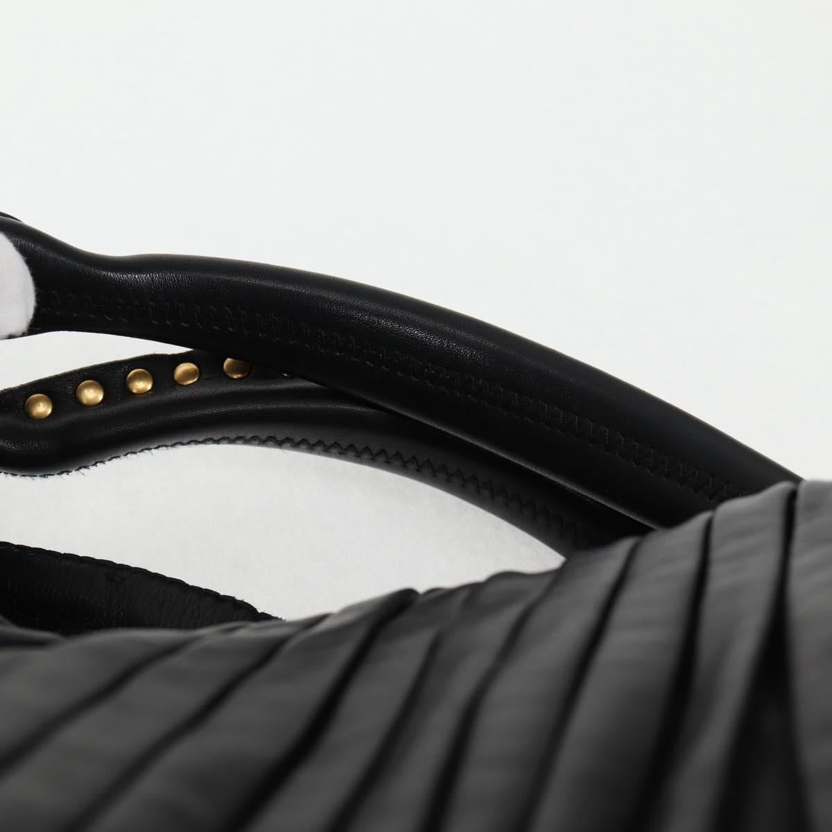 Miu Miu Matelassé Black Leather Handbag (Pre-Owned)