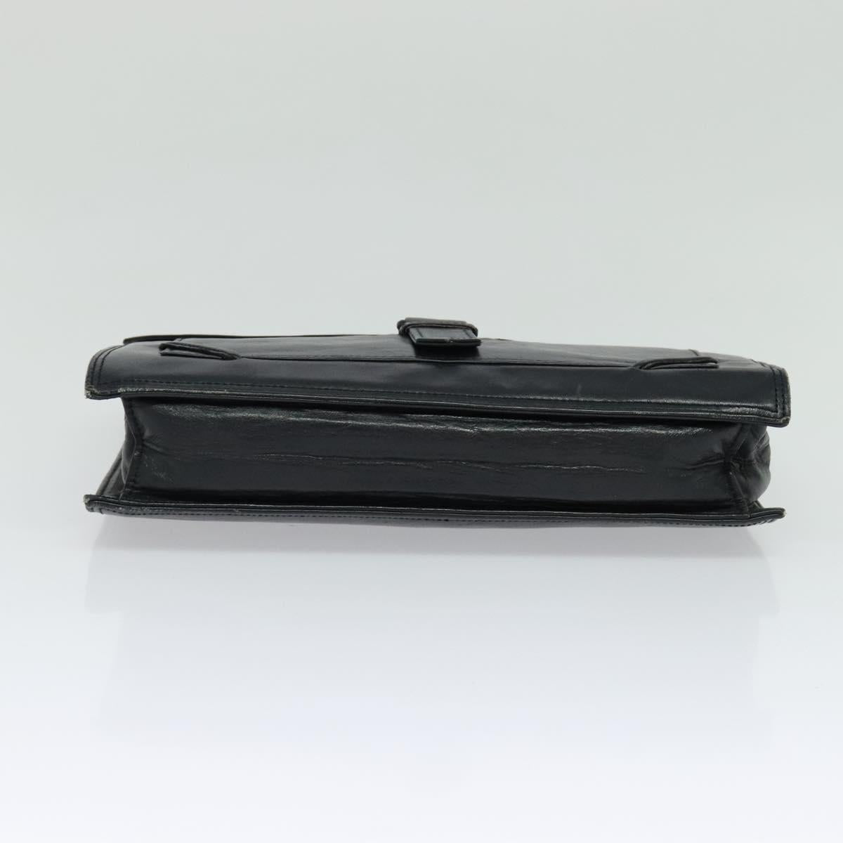 Yves Saint Laurent Black Leather Clutch Bag (Pre-Owned)