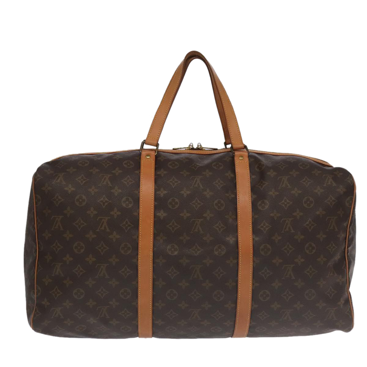 Louis Vuitton Sac Souple Brown Canvas Travel Bag (Pre-Owned)
