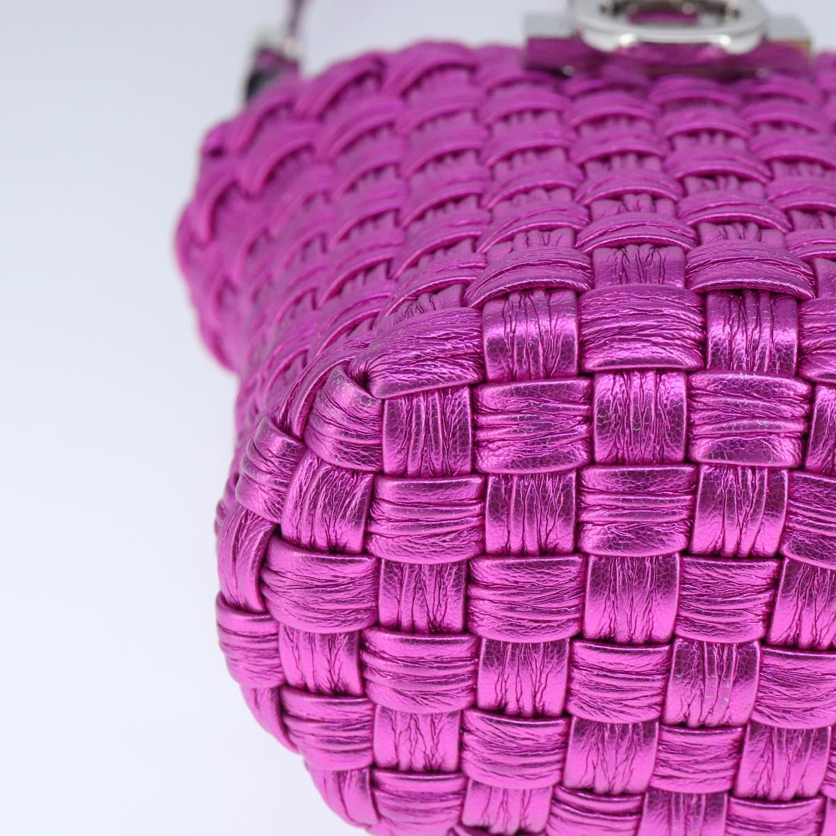 Salvatore Ferragamo Gancini Purple Leather Shoulder Bag (Pre-Owned)