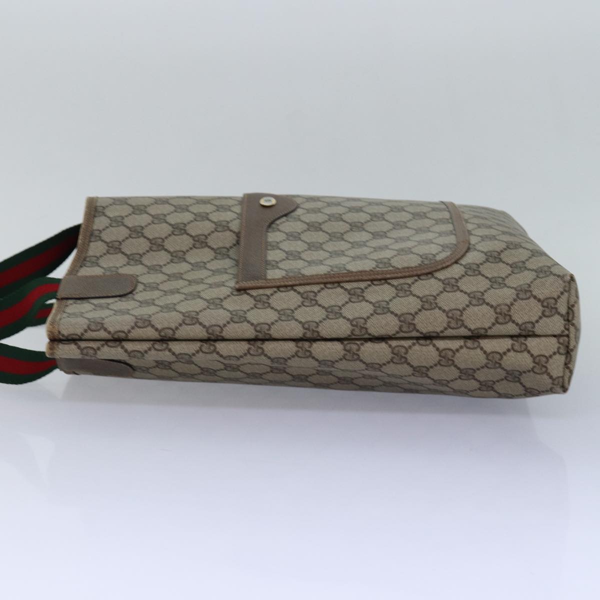 Gucci Sherry Beige Canvas Tote Bag (Pre-Owned)