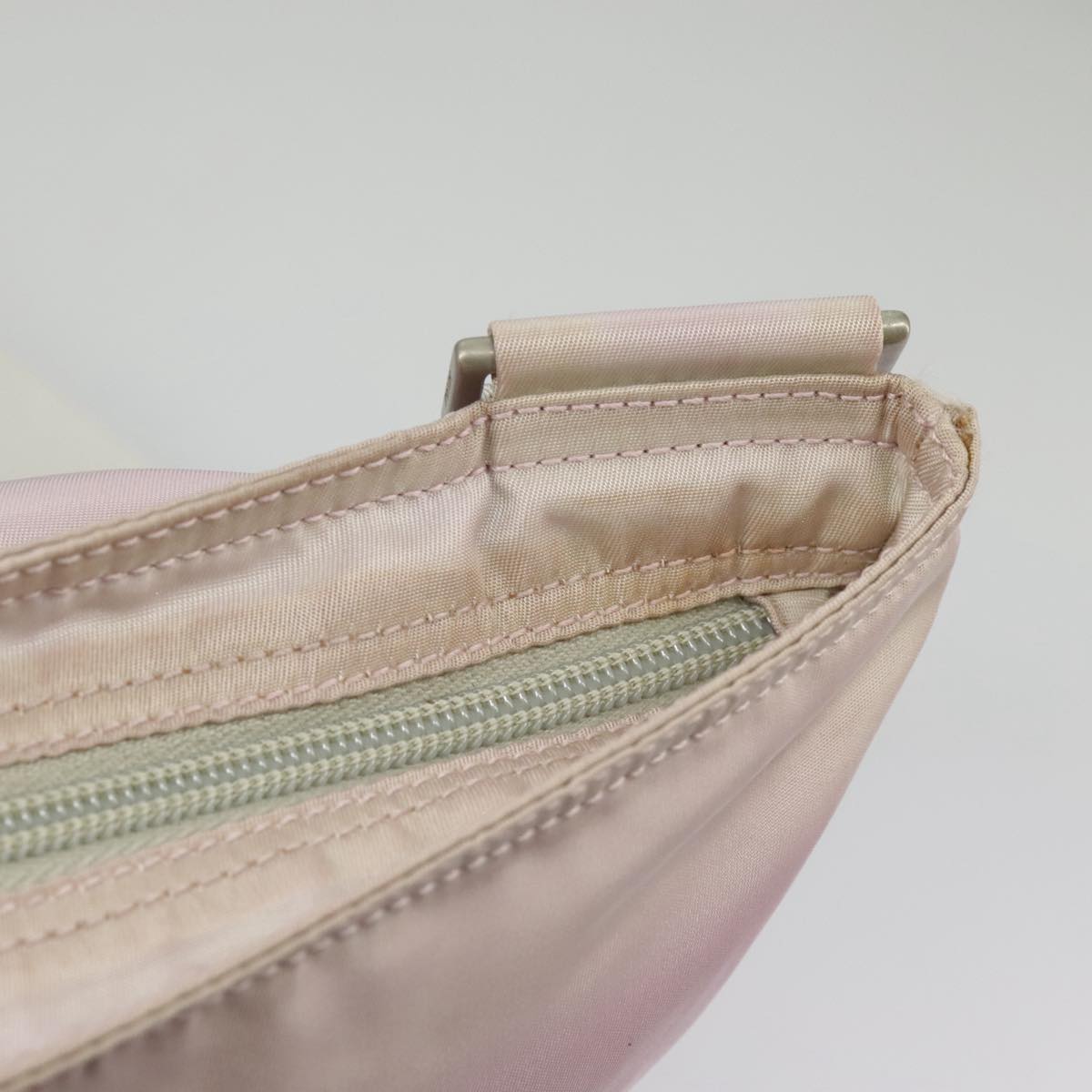 Prada Tessuto Pink Synthetic Shoulder Bag (Pre-Owned)