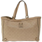 Gucci Gg Canvas Beige Canvas Tote Bag (Pre-Owned)
