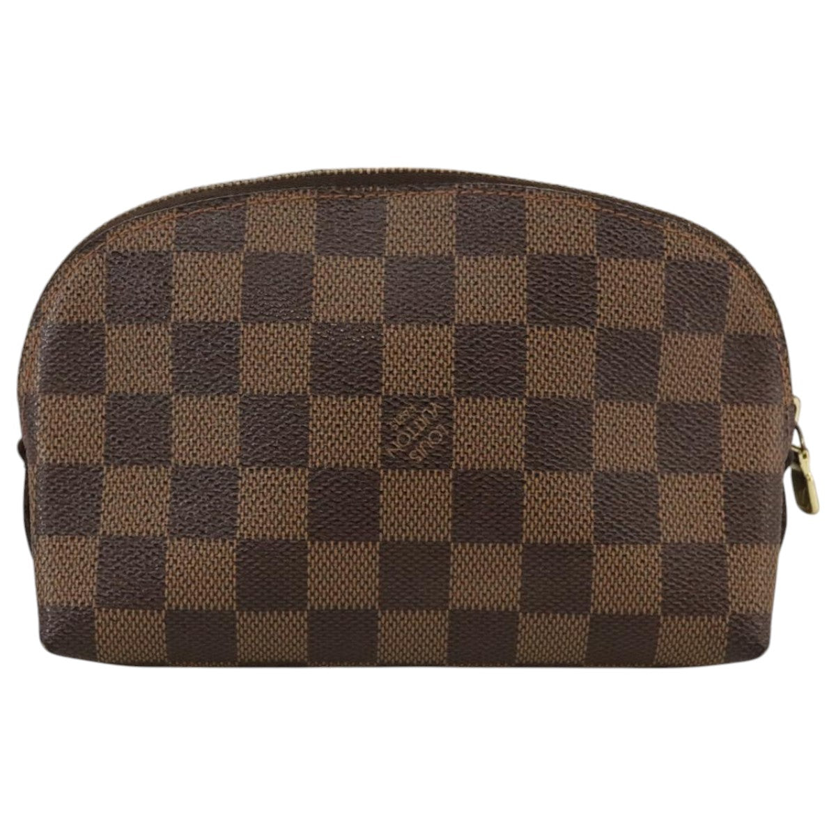 Louis Vuitton Trousse A Maquillage Brush Brown Canvas Clutch Bag (Pre-Owned)