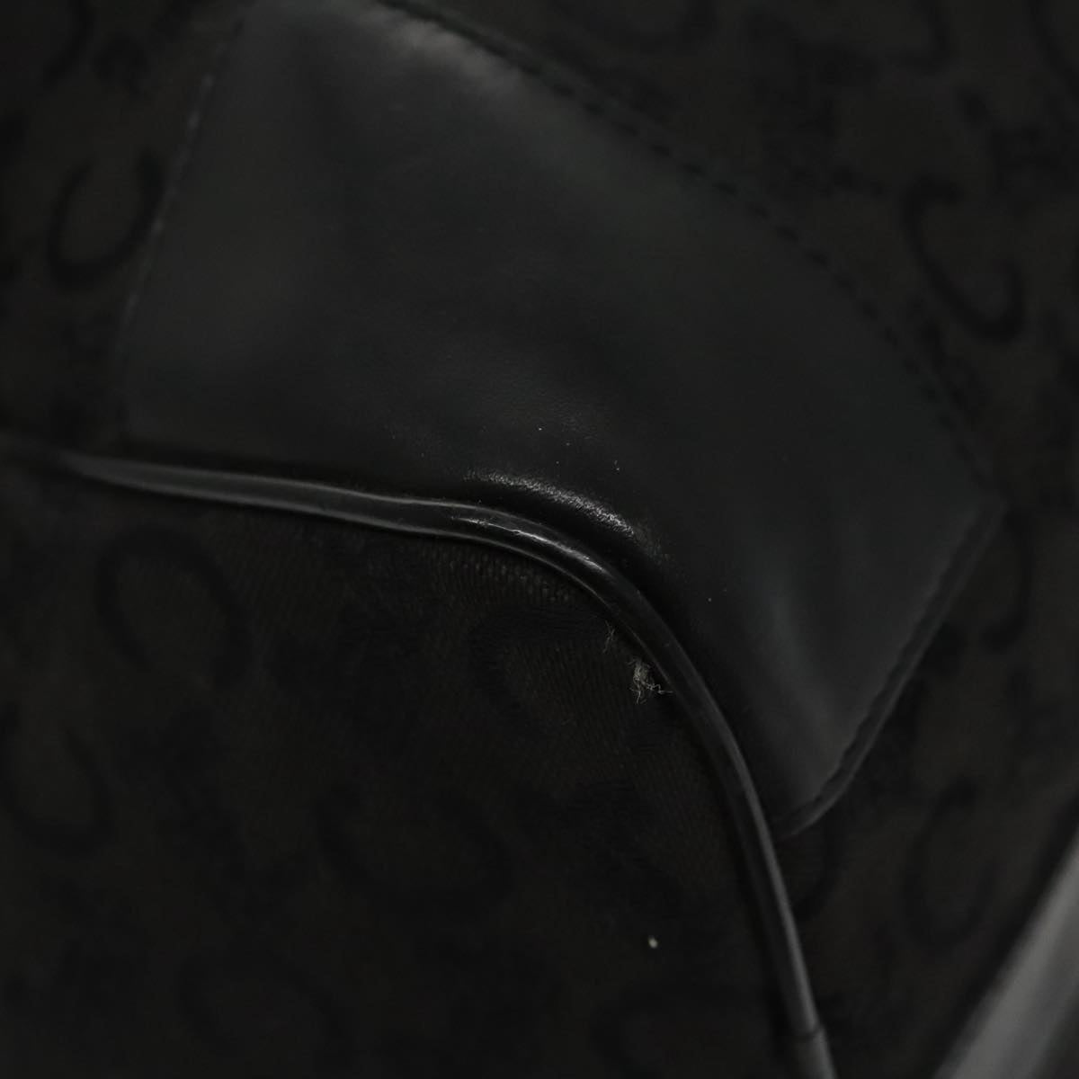 Céline C Black Canvas Travel Bag (Pre-Owned)