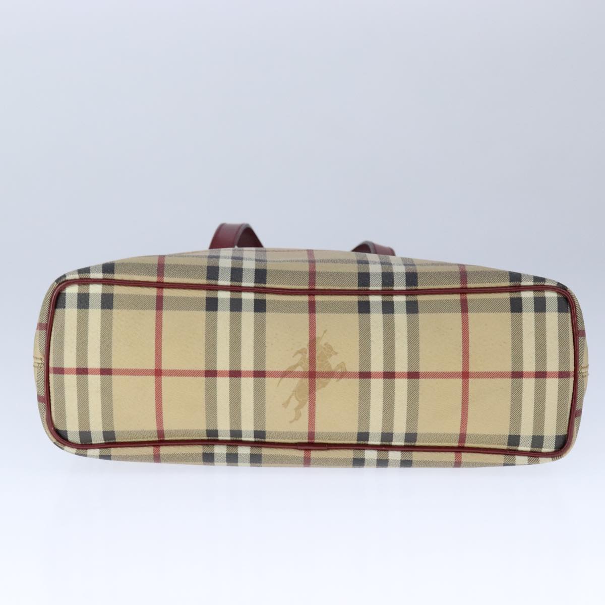 Burberry Nova Check Beige Canvas Tote Bag (Pre-Owned)