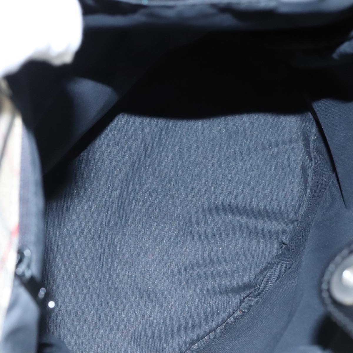 Burberry Nova Check Black Leather Tote Bag (Pre-Owned)