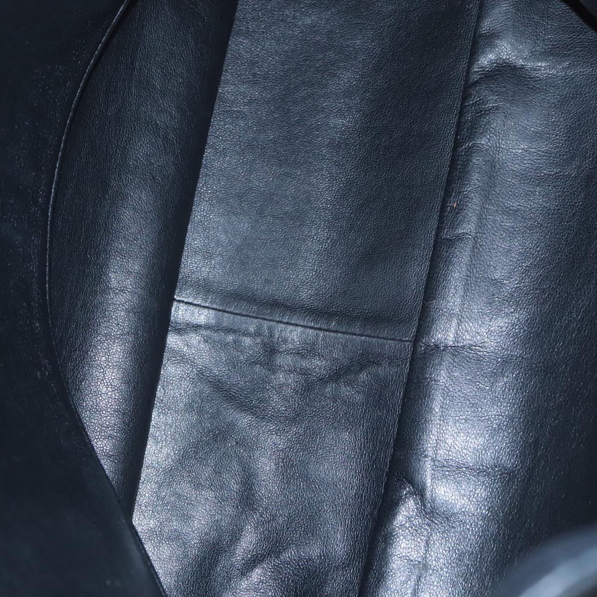 Chanel Cc Black Leather Tote Bag (Pre-Owned)