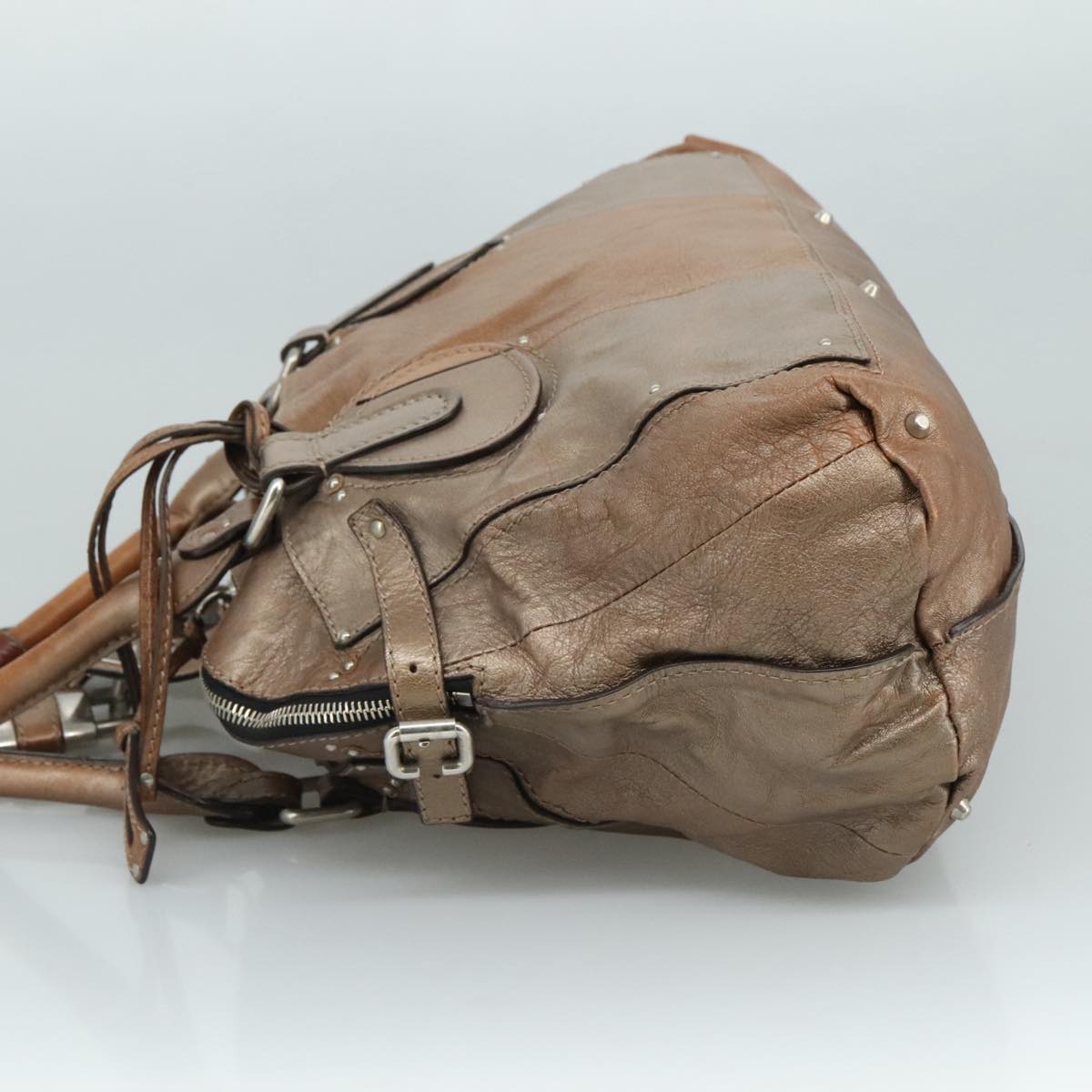 Chloé Paddington Gold Leather Tote Bag (Pre-Owned)