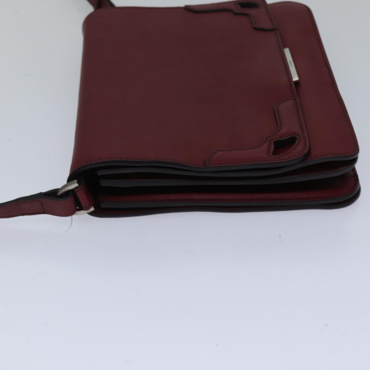 Cartier Burgundy Leather Shoulder Bag (Pre-Owned)