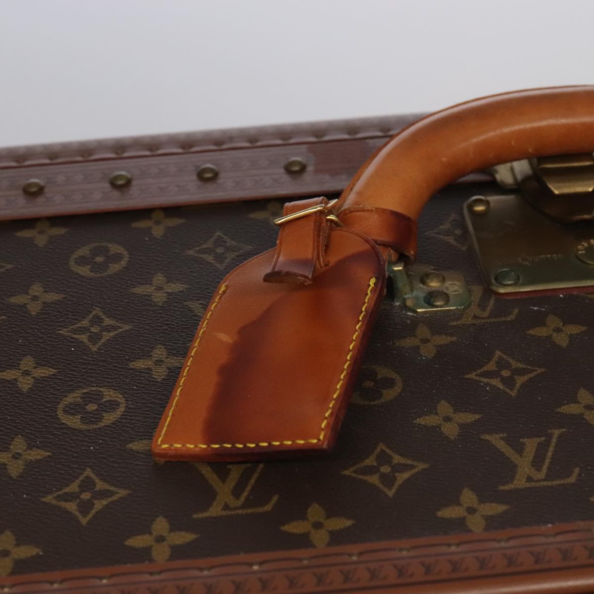 Louis Vuitton Alzer Brown Canvas Travel Bag (Pre-Owned)