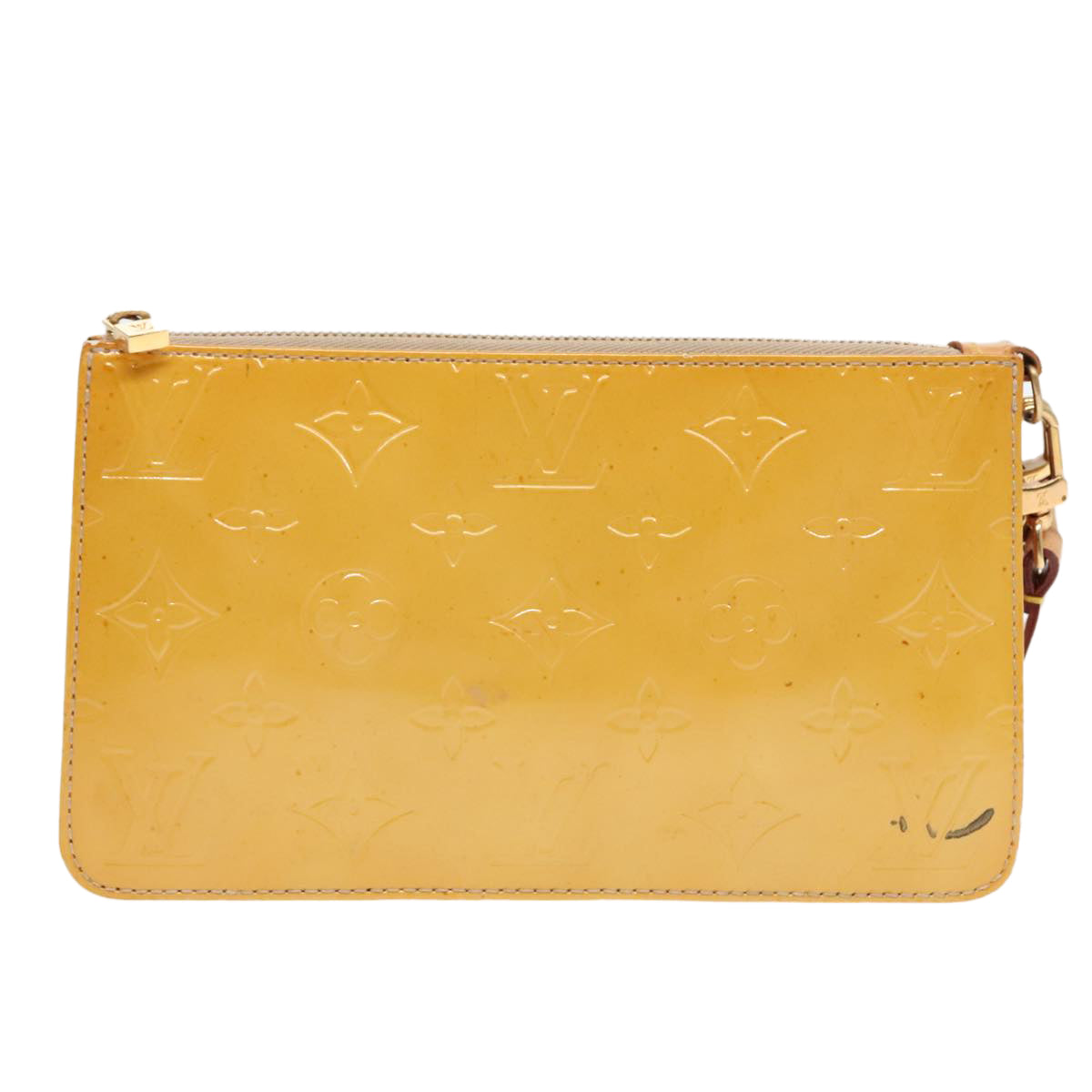 Louis Vuitton Lexington Beige Patent Leather Clutch Bag (Pre-Owned)