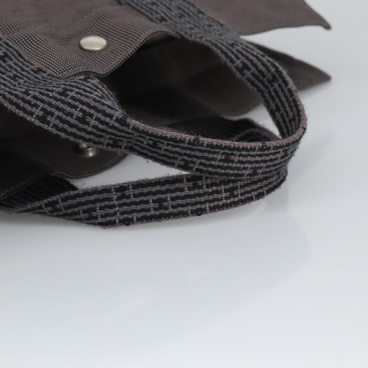 Hermès Herline Grey Canvas Tote Bag (Pre-Owned)