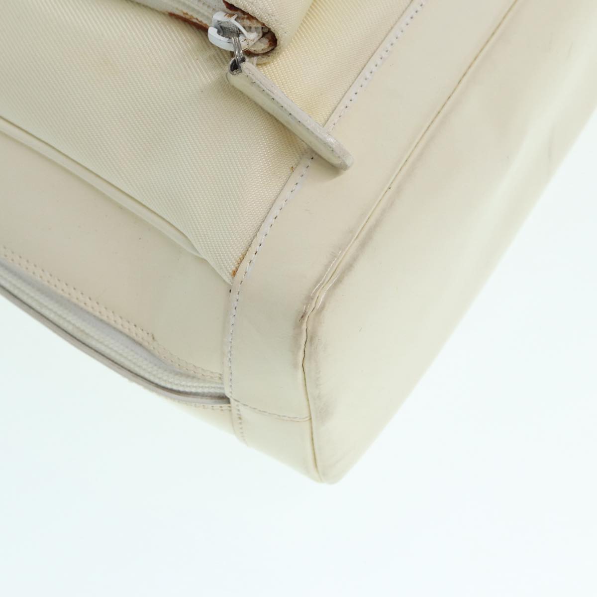 Gucci Bamboo White Leather Shoulder Bag (Pre-Owned)