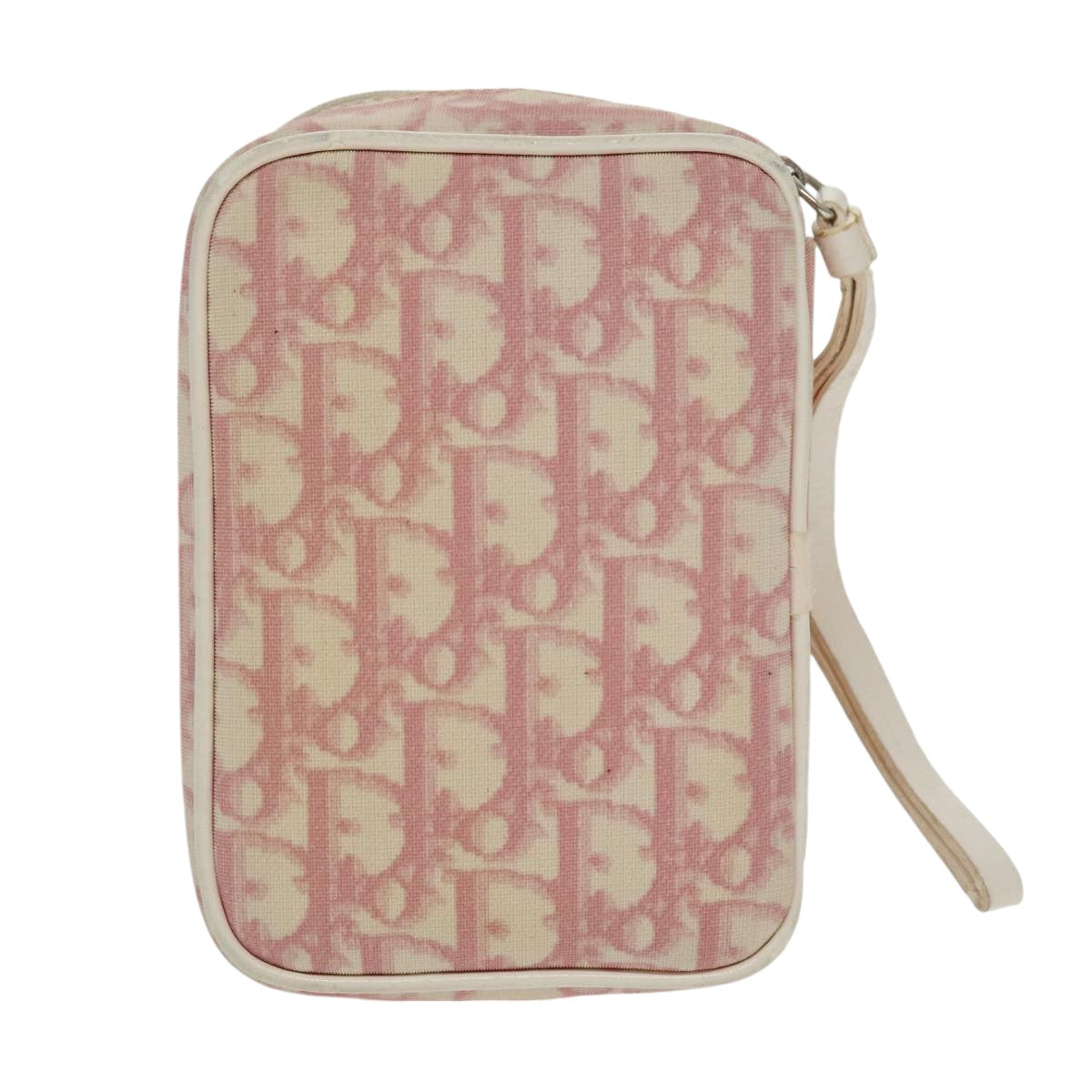 Dior Trotter Pink Canvas Clutch Bag (Pre-Owned)