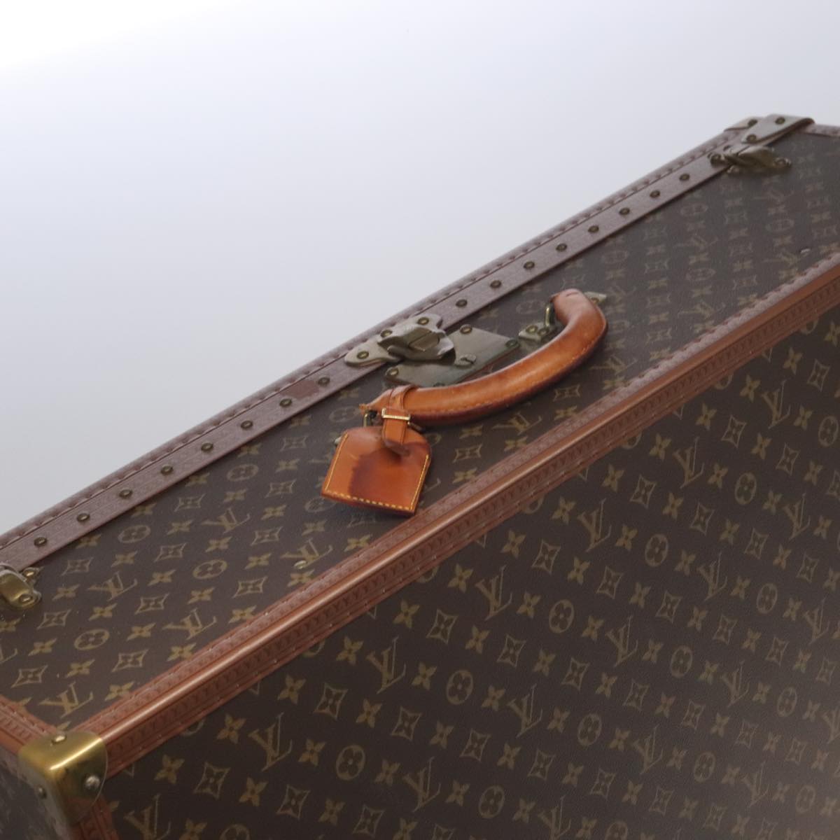 Louis Vuitton Alzer Brown Canvas Travel Bag (Pre-Owned)