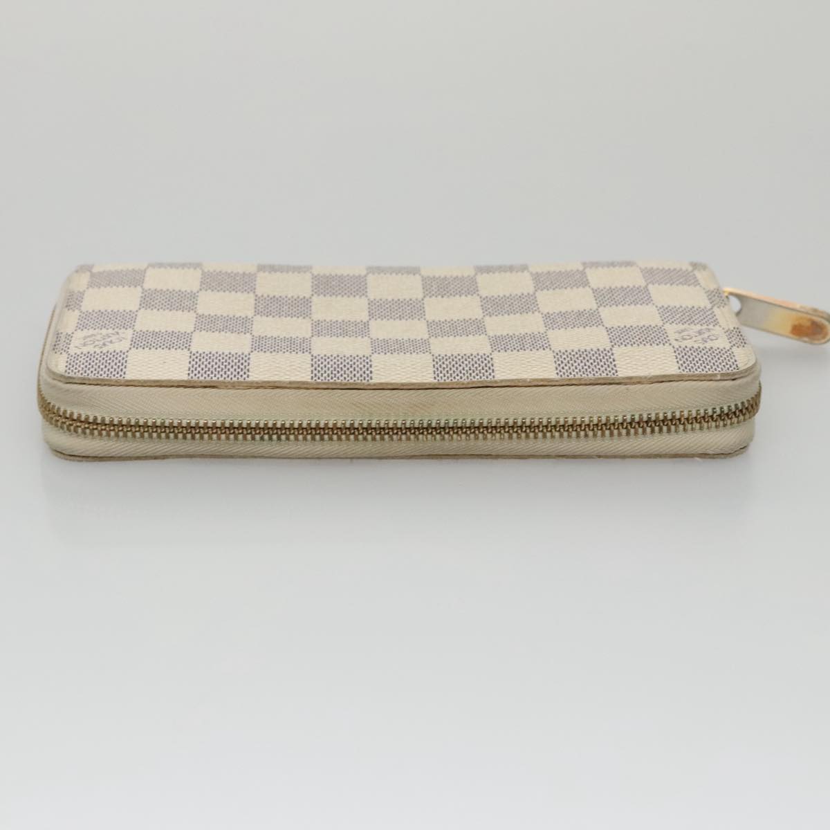 Louis Vuitton Zippy Wallet White Canvas Wallet  (Pre-Owned)