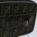 Fendi Zucca Brown Canvas Handbag (Pre-Owned)