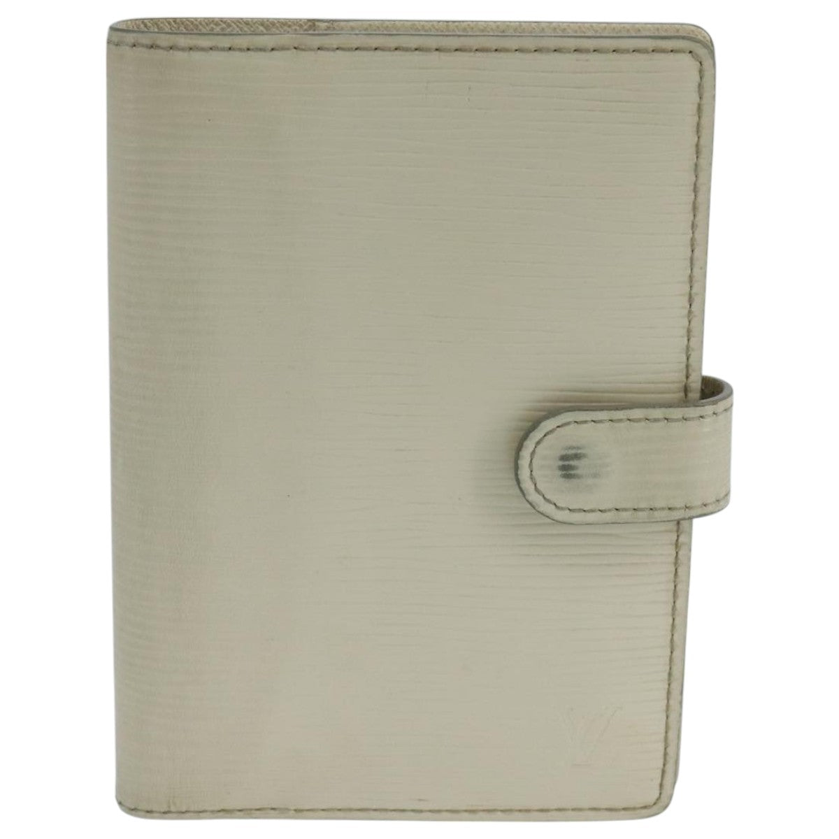 Louis Vuitton Agenda Pm White Leather Wallet  (Pre-Owned)