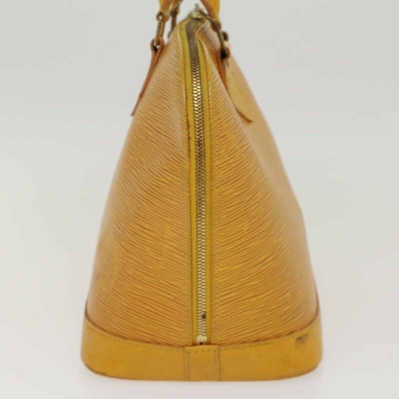 Louis Vuitton Alma Yellow Leather Handbag (Pre-Owned)