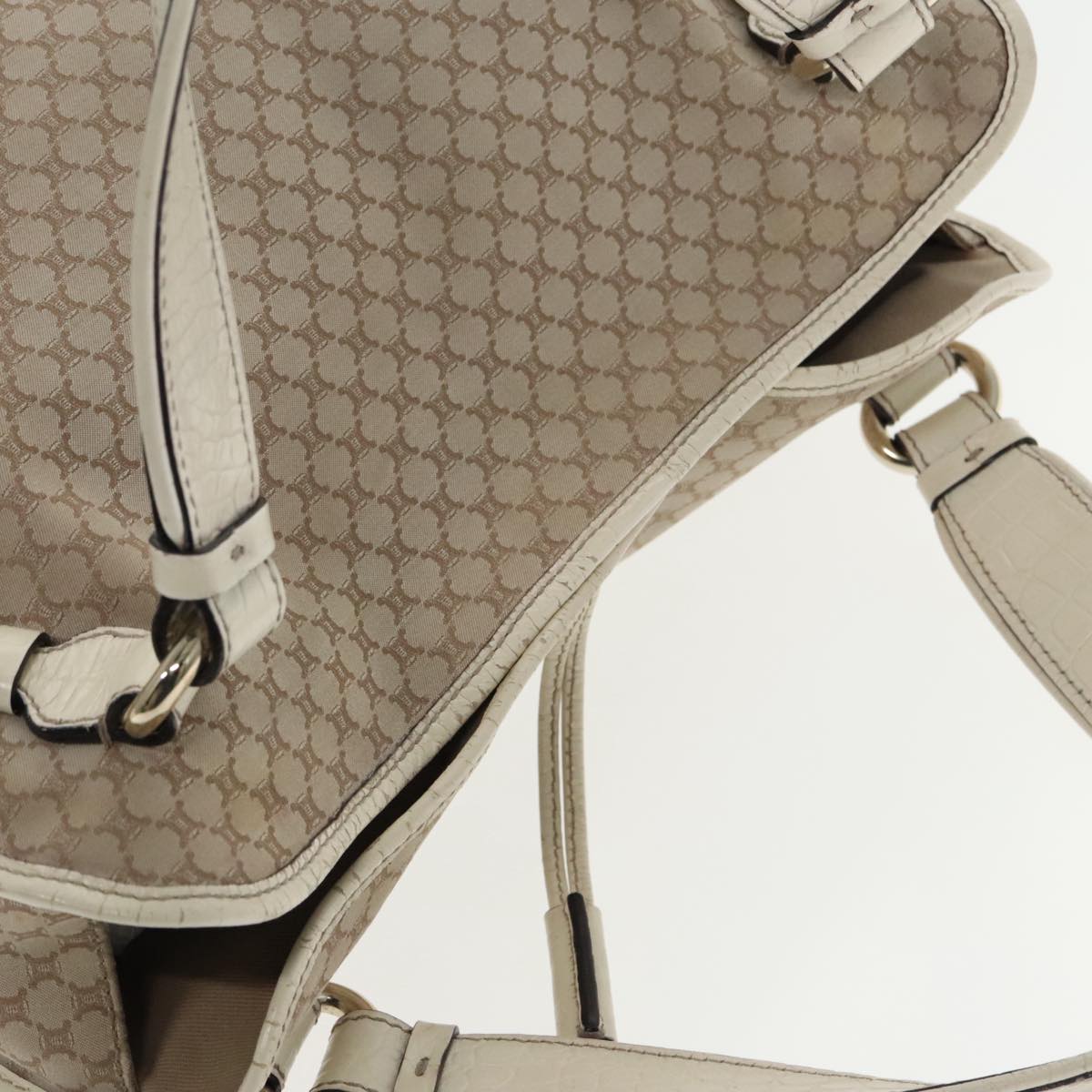 Céline Triomphe Beige Canvas Tote Bag (Pre-Owned)