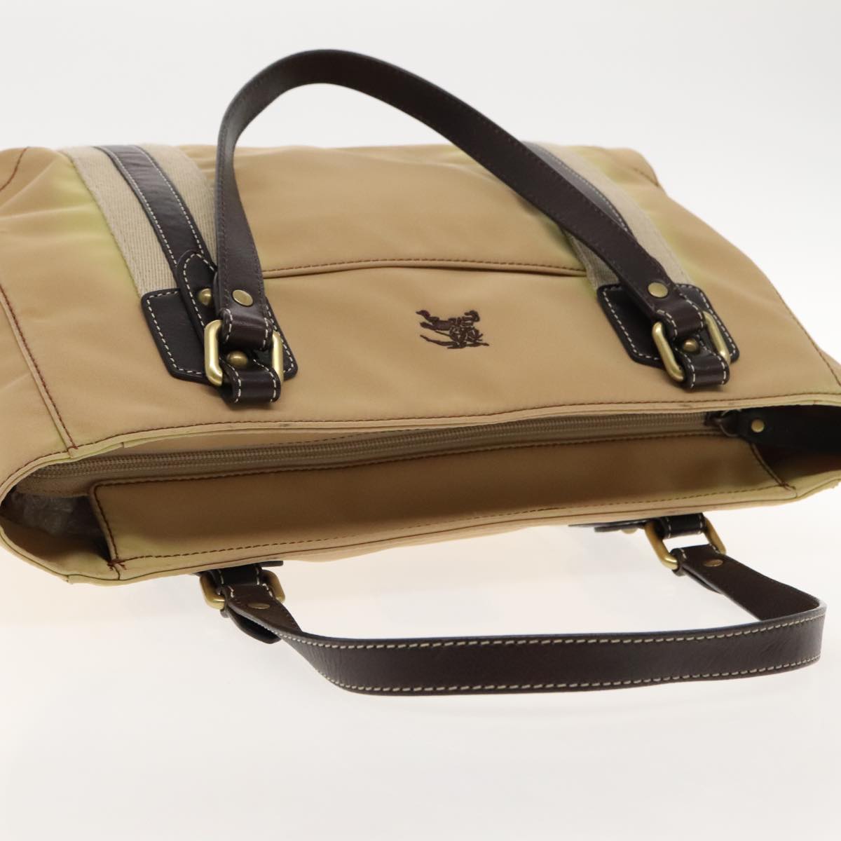 Burberry Blue Label Beige Synthetic Tote Bag (Pre-Owned)