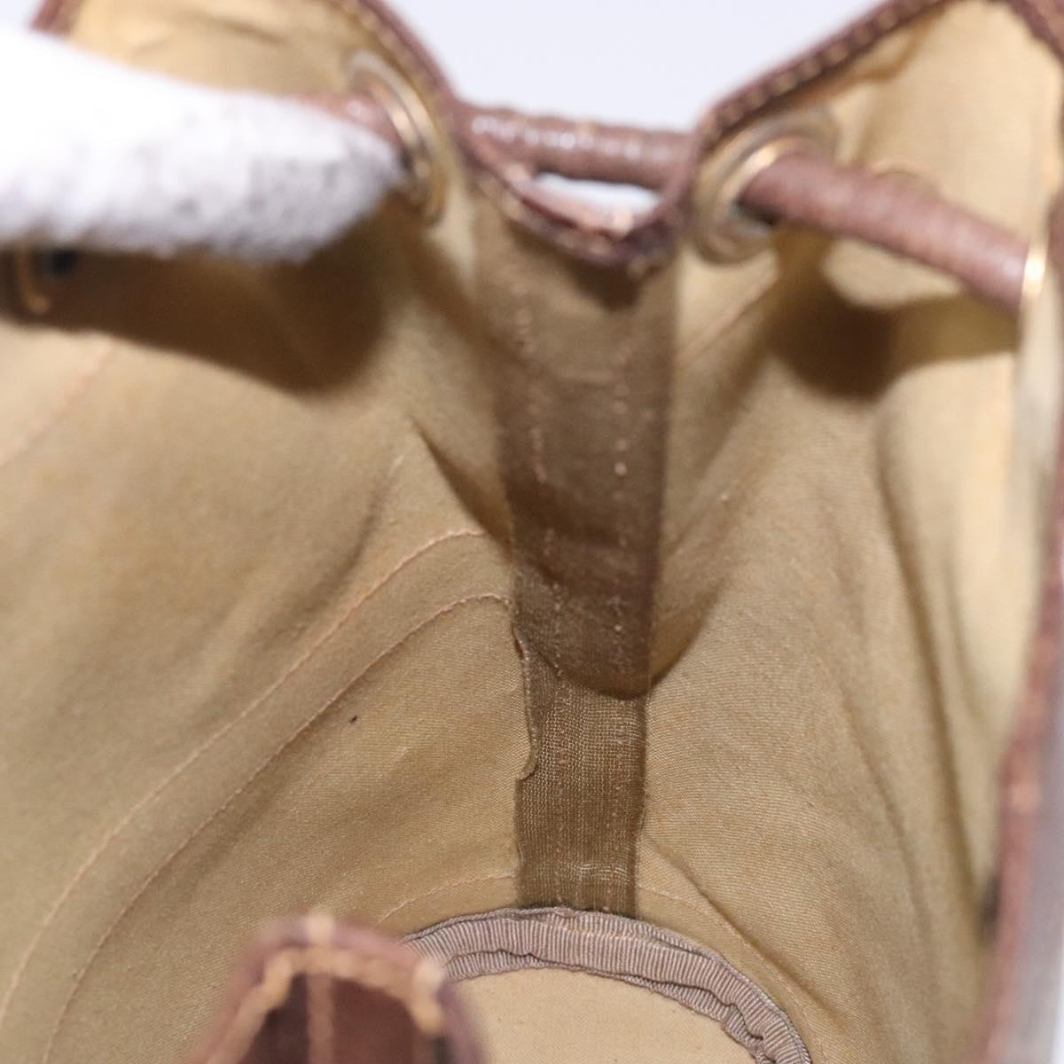 Gucci Gg Canvas Beige Canvas Shoulder Bag (Pre-Owned)