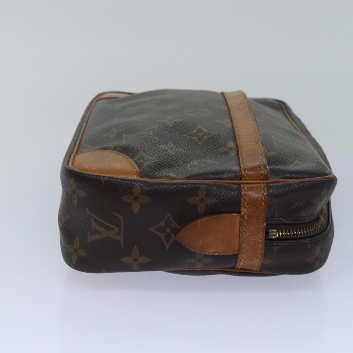 Louis Vuitton Compiegne 28 Brown Canvas Clutch Bag (Pre-Owned)