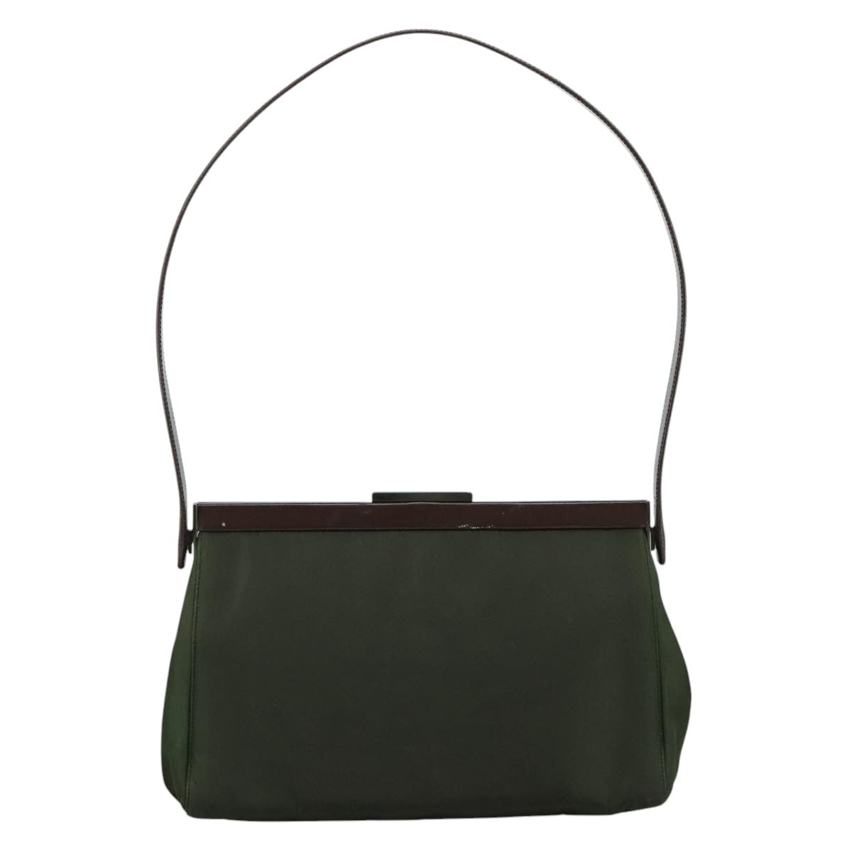 Prada Khaki Synthetic Shoulder Bag (Pre-Owned)