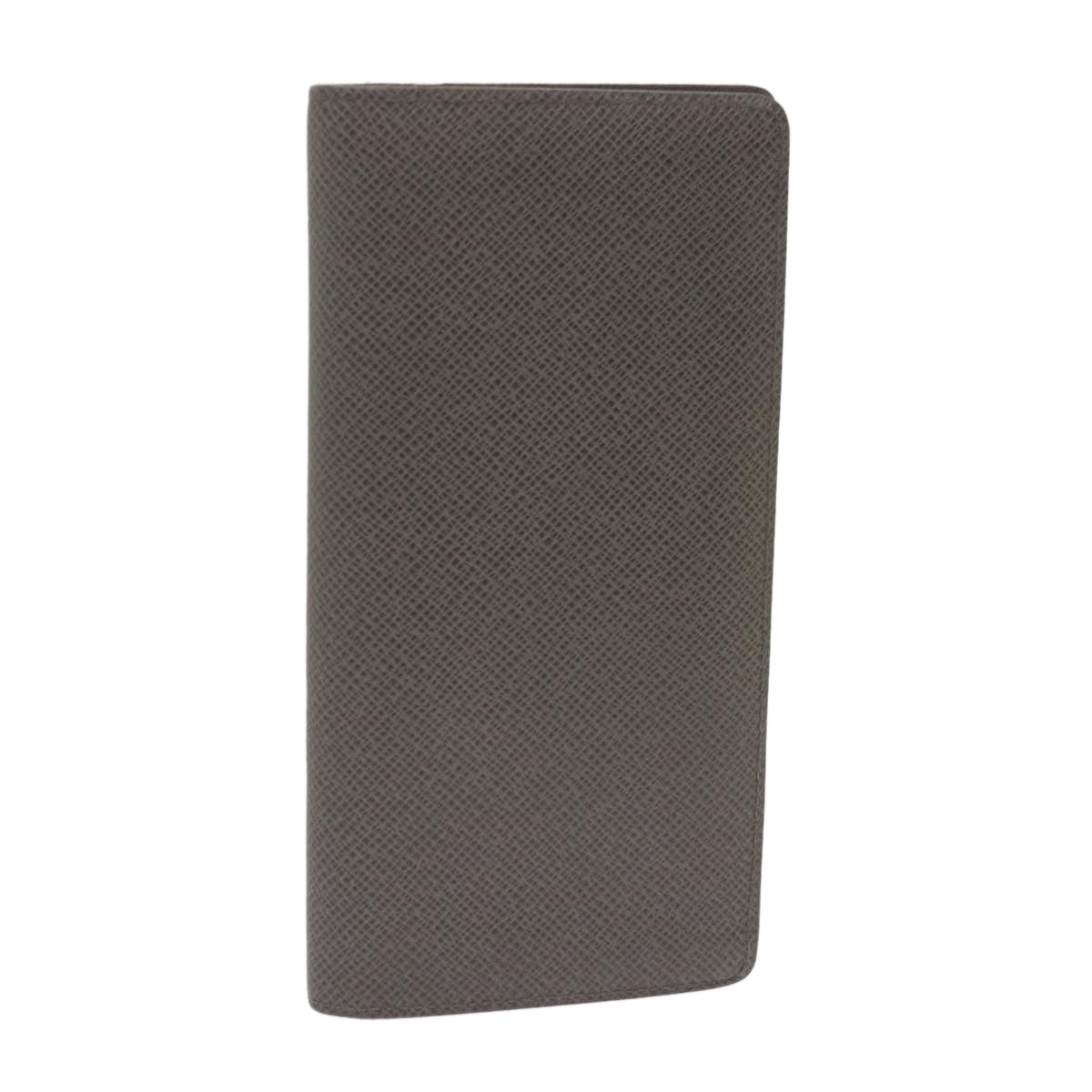 Louis Vuitton Portefeuille Brazza Grey Leather Wallet  (Pre-Owned)