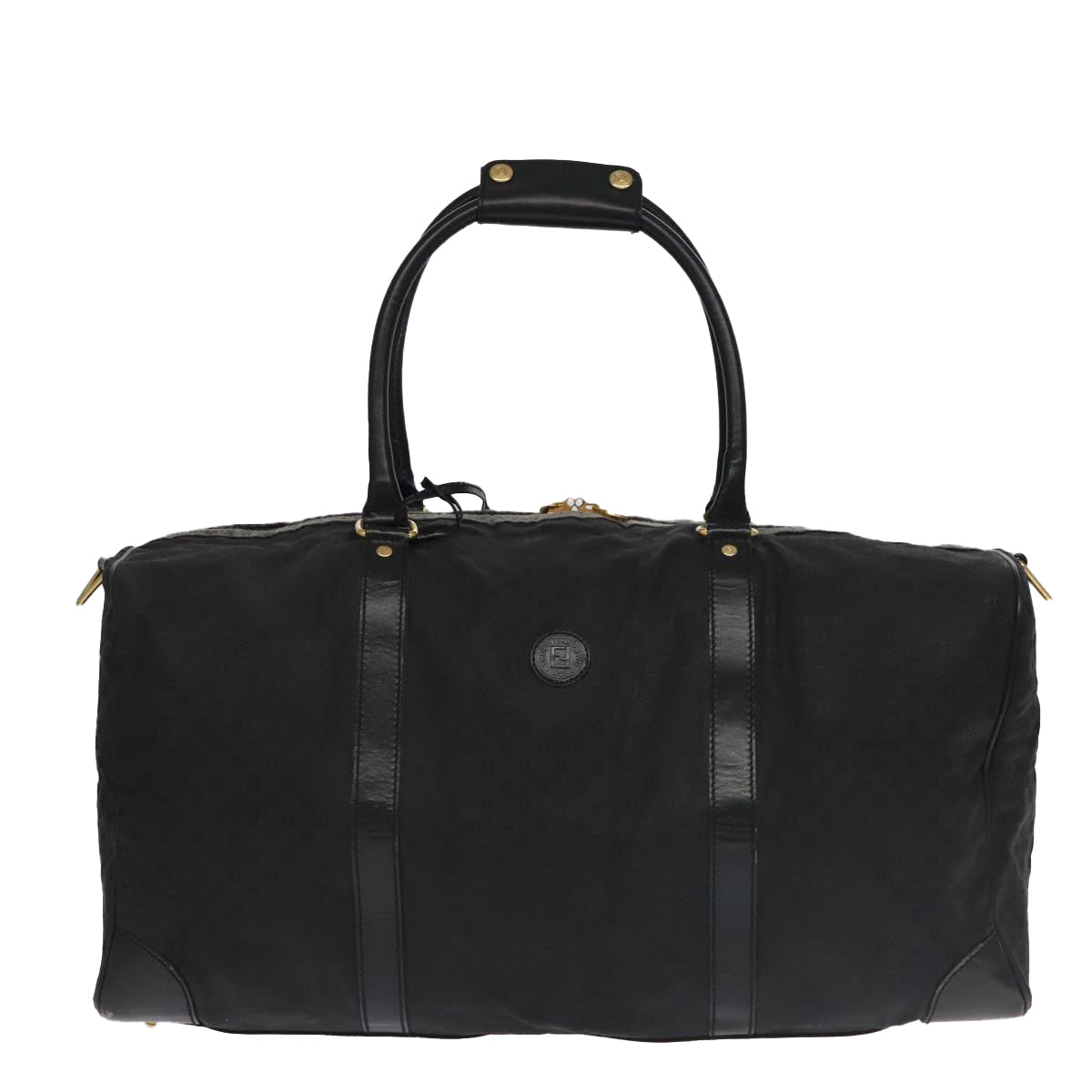 Fendi Black Canvas Travel Bag (Pre-Owned)