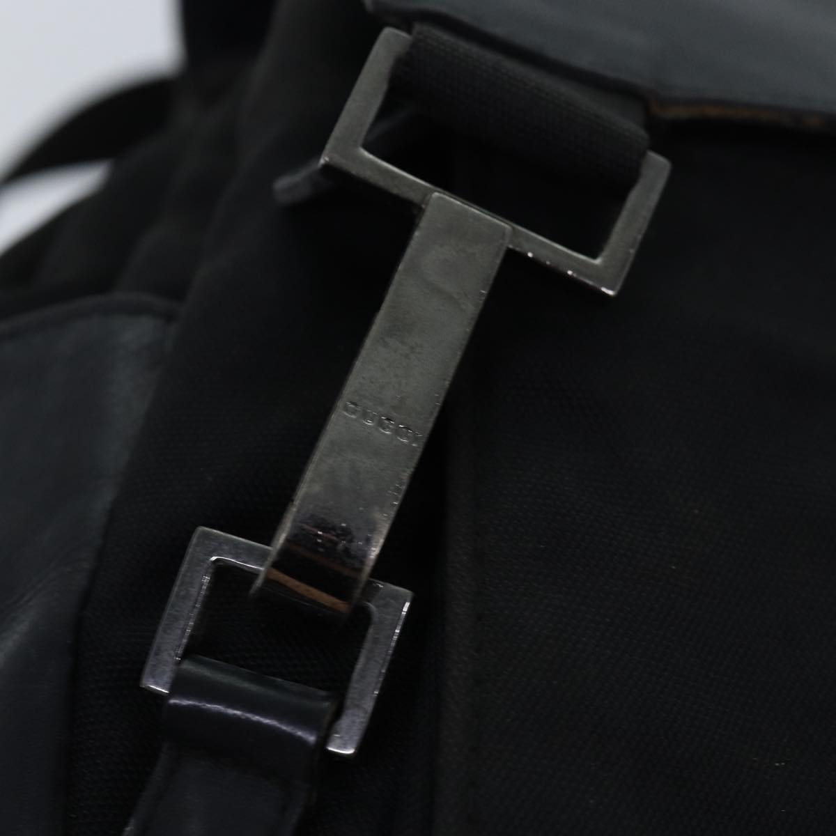 Gucci Black Synthetic Backpack Bag (Pre-Owned)