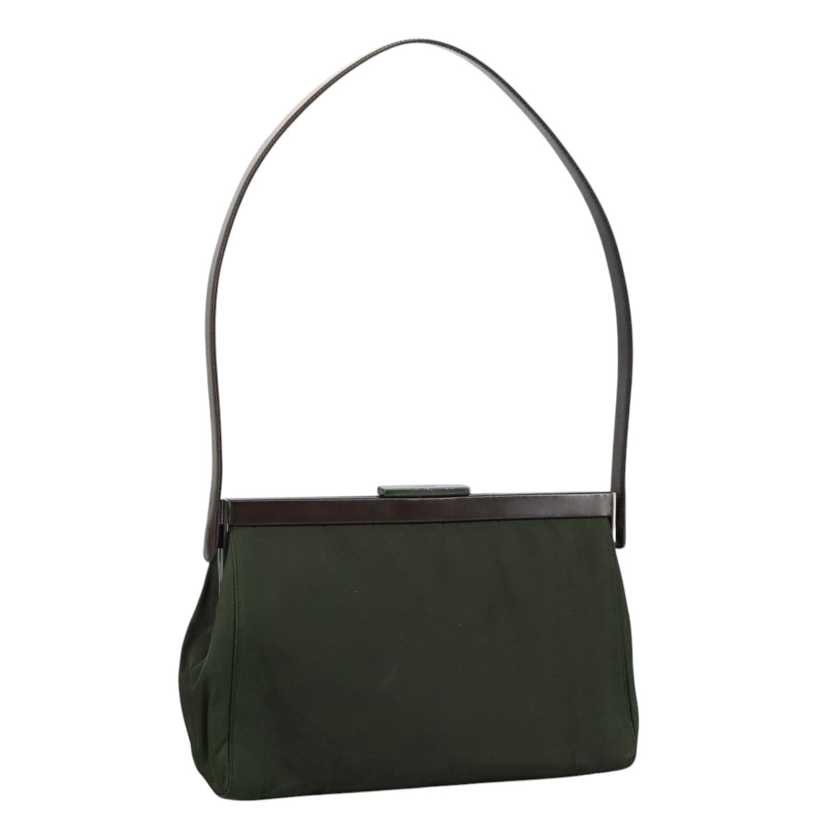 Prada Khaki Synthetic Shoulder Bag (Pre-Owned)