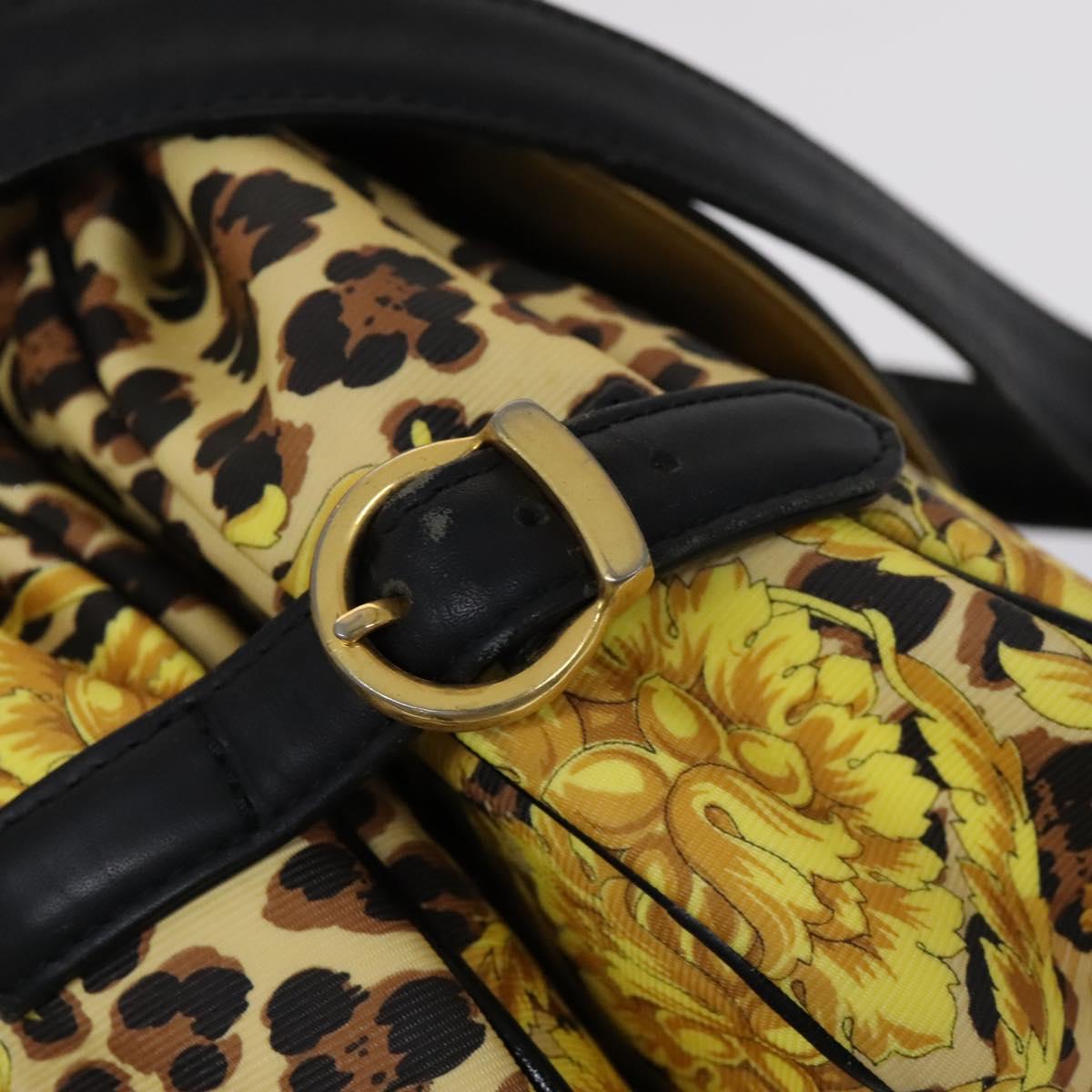 Versace - Yellow Canvas Shoulder Bag (Pre-Owned)