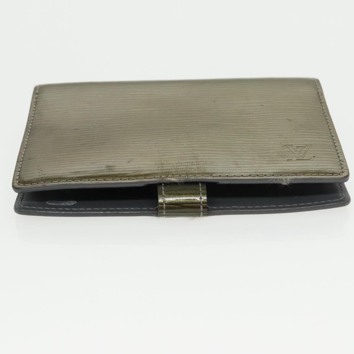 Louis Vuitton Agenda Pm Green Leather Wallet  (Pre-Owned)