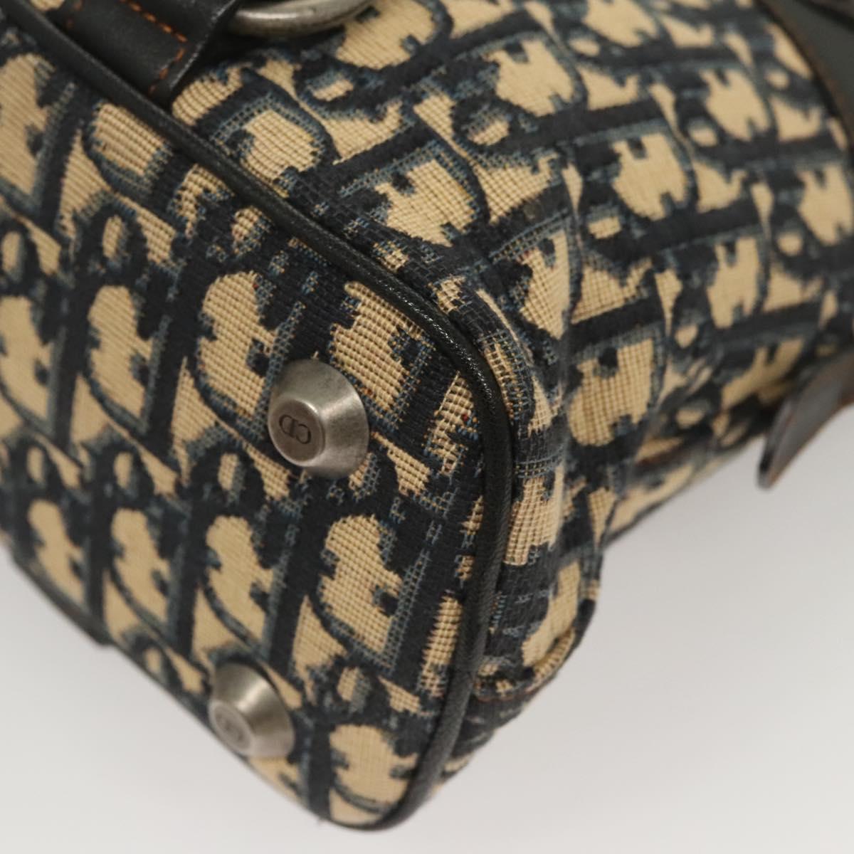 Dior Cd Navy Canvas Handbag (Pre-Owned)