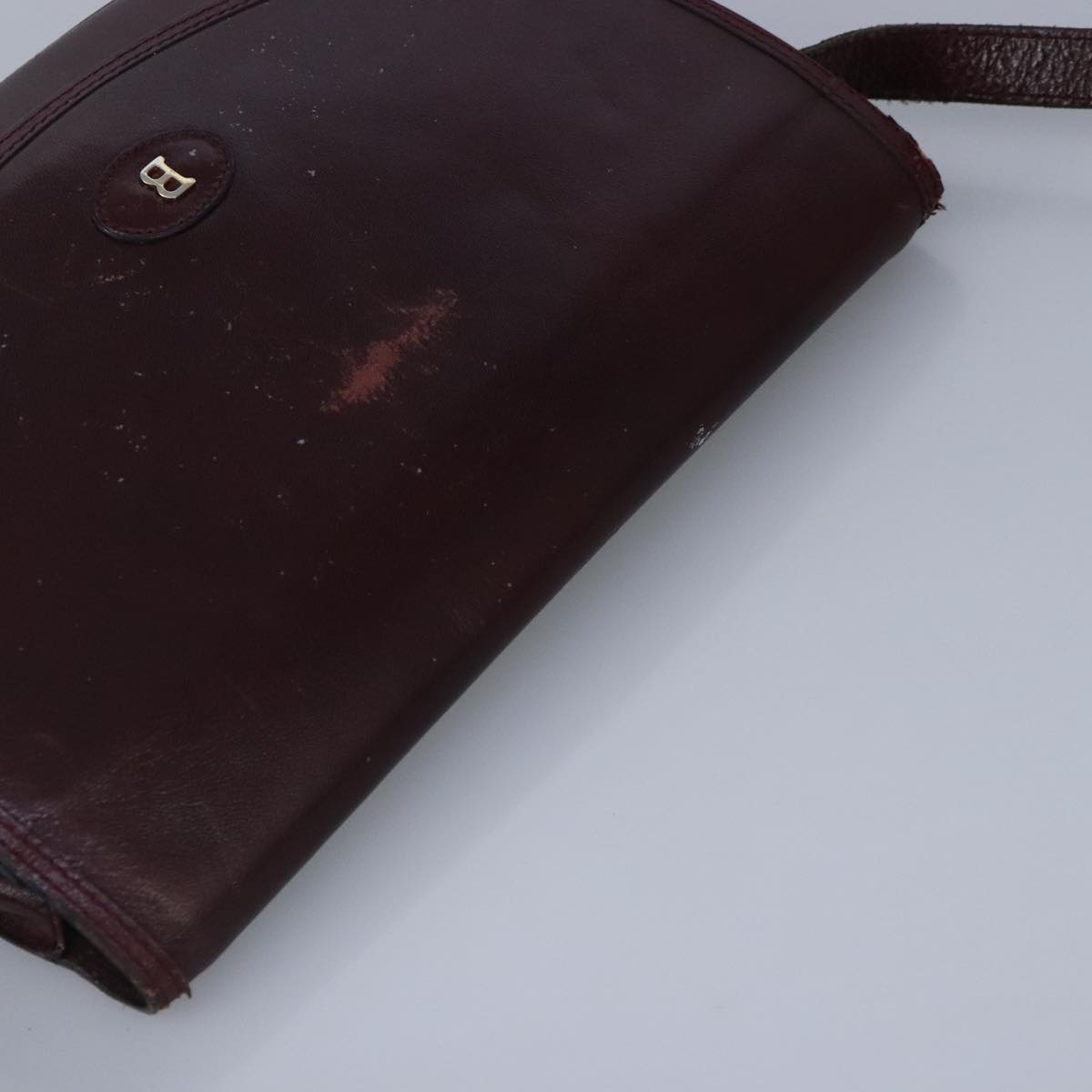 Bally Burgundy Leather Shoulder Bag (Pre-Owned)