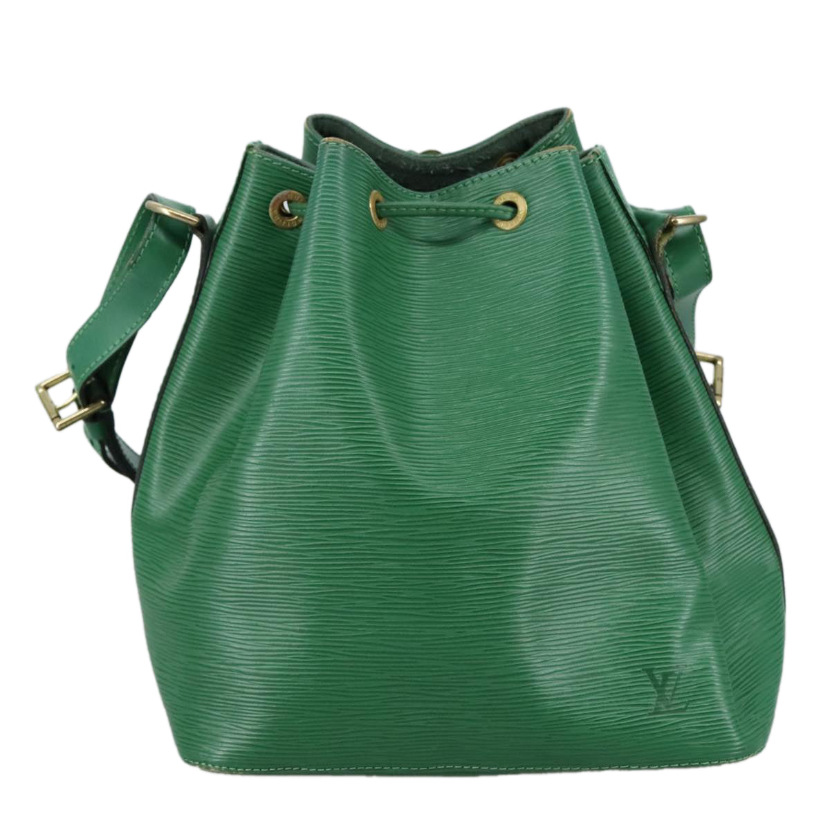 Louis Vuitton Noé Green Leather Shoulder Bag (Pre-Owned)