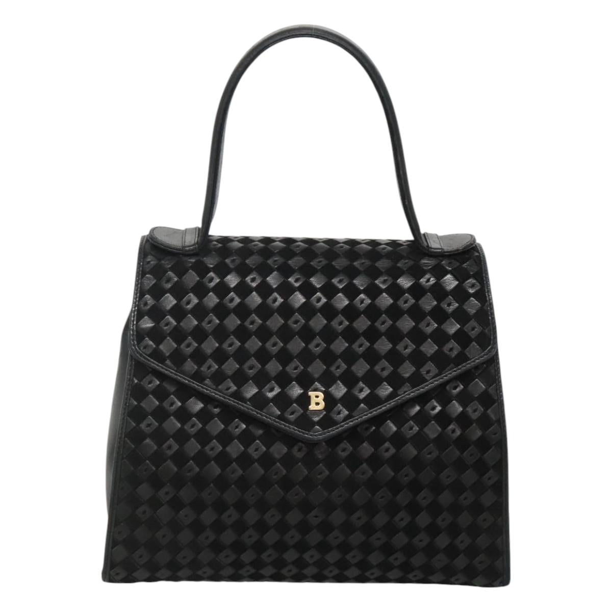 Bally Black Leather Handbag (Pre-Owned)