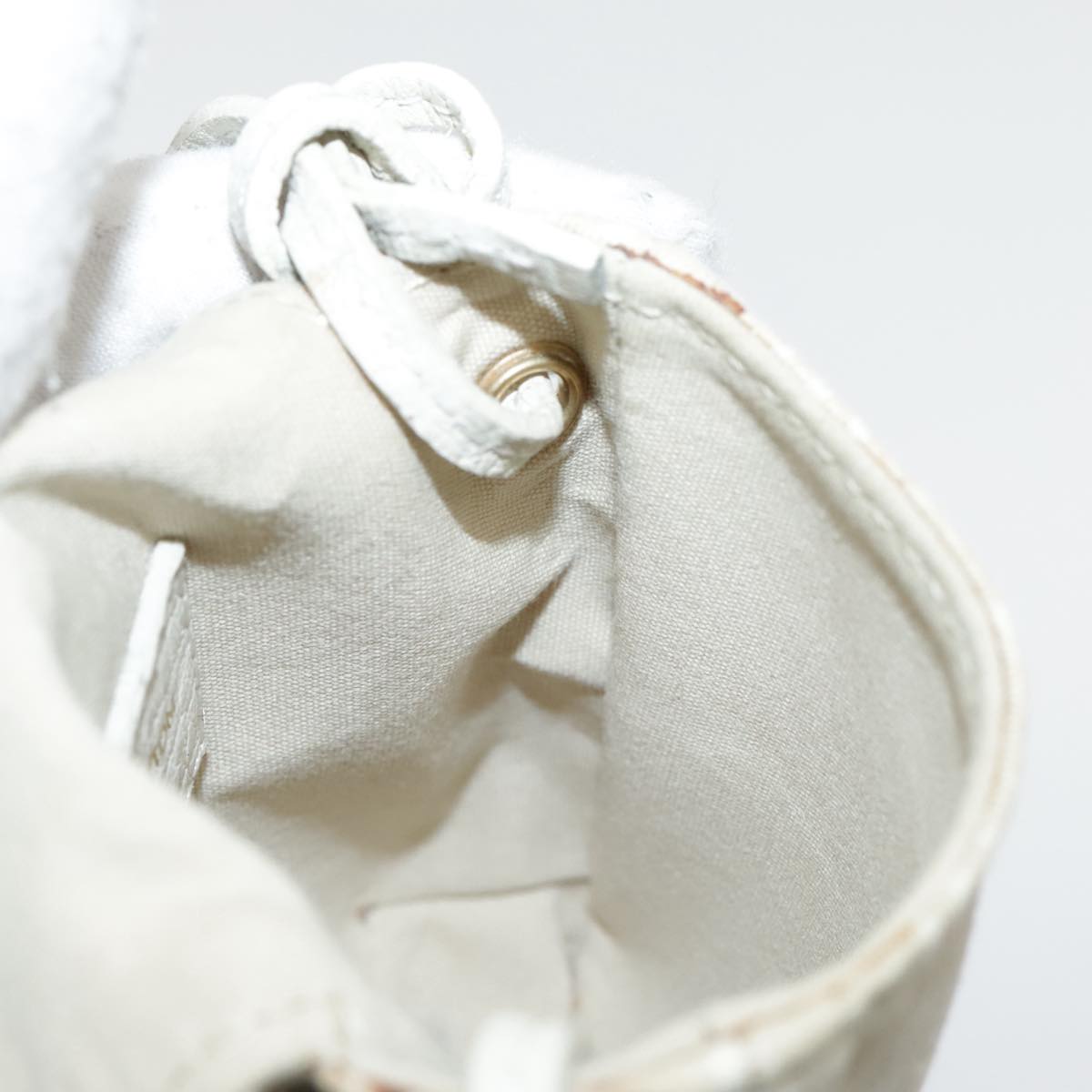 Louis Vuitton Mini Lin Beige Canvas Shoulder Bag (Pre-Owned)