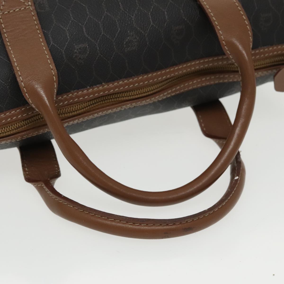 Dior Honeycomb Black Canvas Handbag (Pre-Owned)