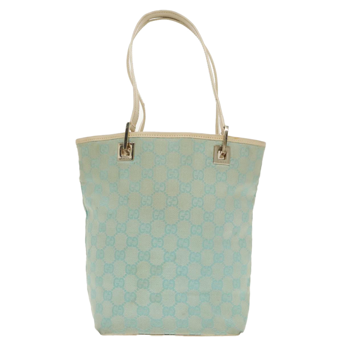 Gucci Blue Canvas Tote Bag (Pre-Owned)