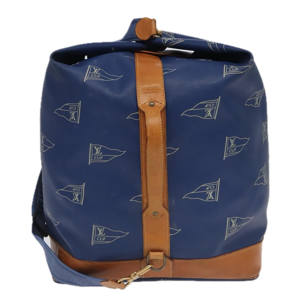 Louis Vuitton Marin Blue Canvas Shoulder Bag (Pre-Owned)