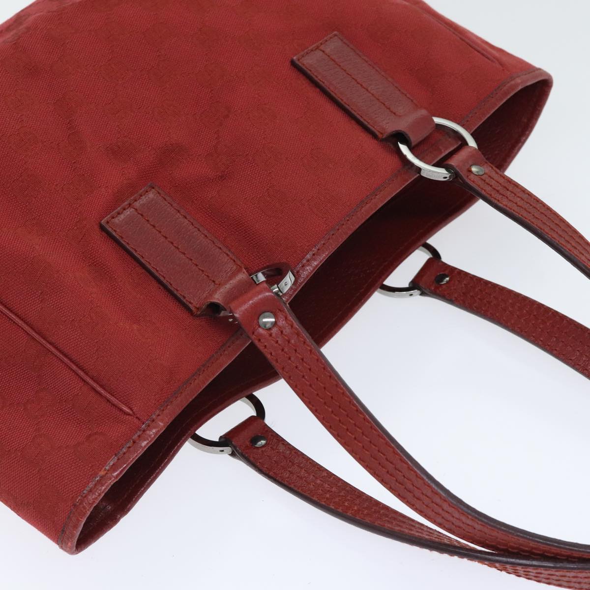 Gucci Mini C Red Canvas Tote Bag (Pre-Owned)