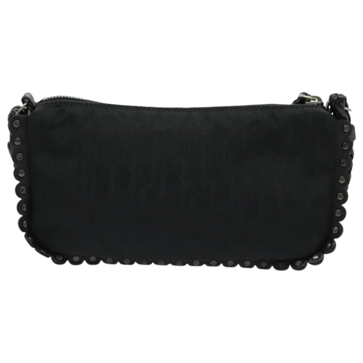 Dior Trotter Black Canvas Shoulder Bag (Pre-Owned)