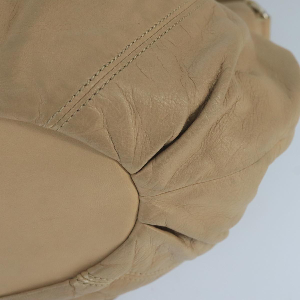 Céline Pillow Beige Leather Handbag (Pre-Owned)