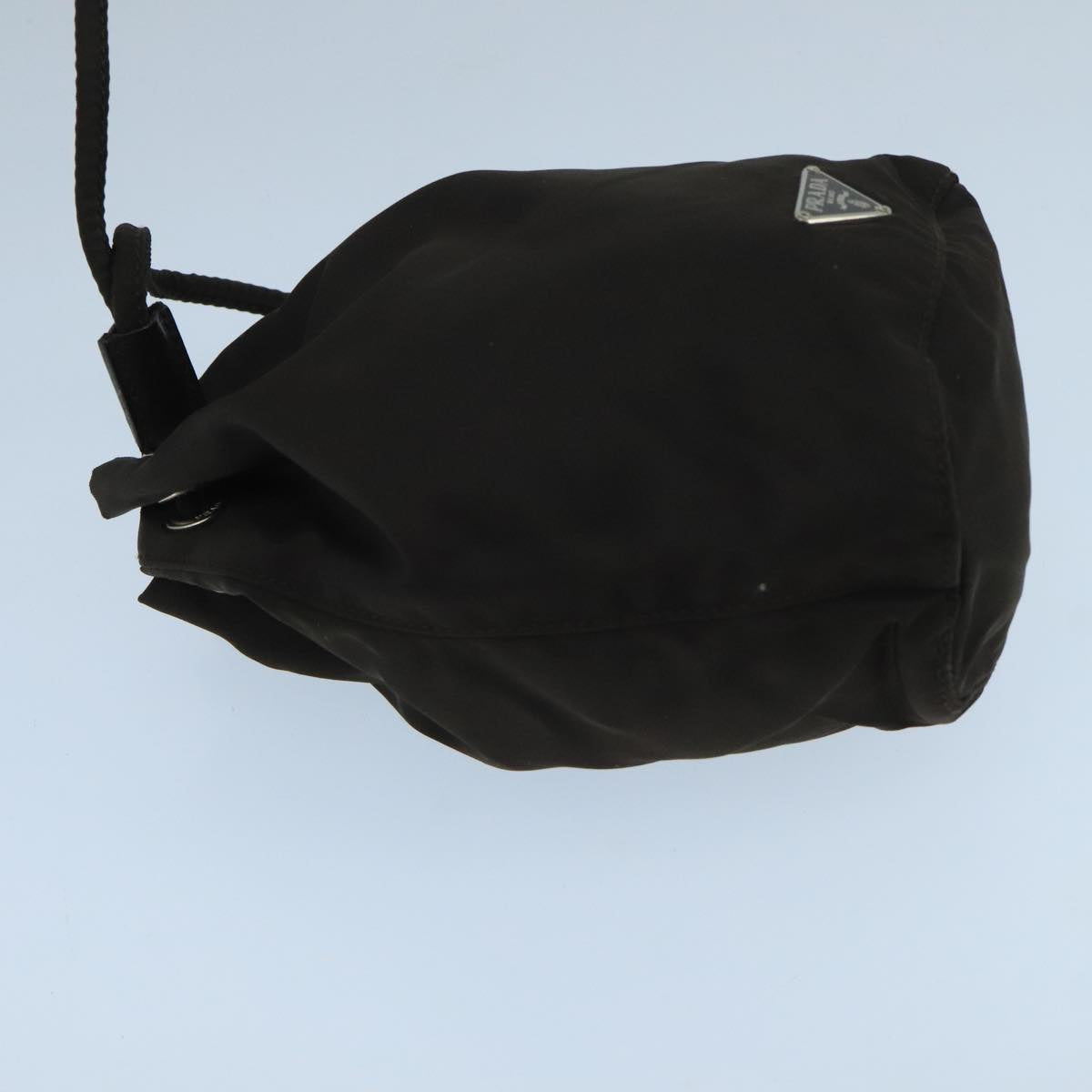 Prada Re-Nylon Brown Synthetic Clutch Bag (Pre-Owned)