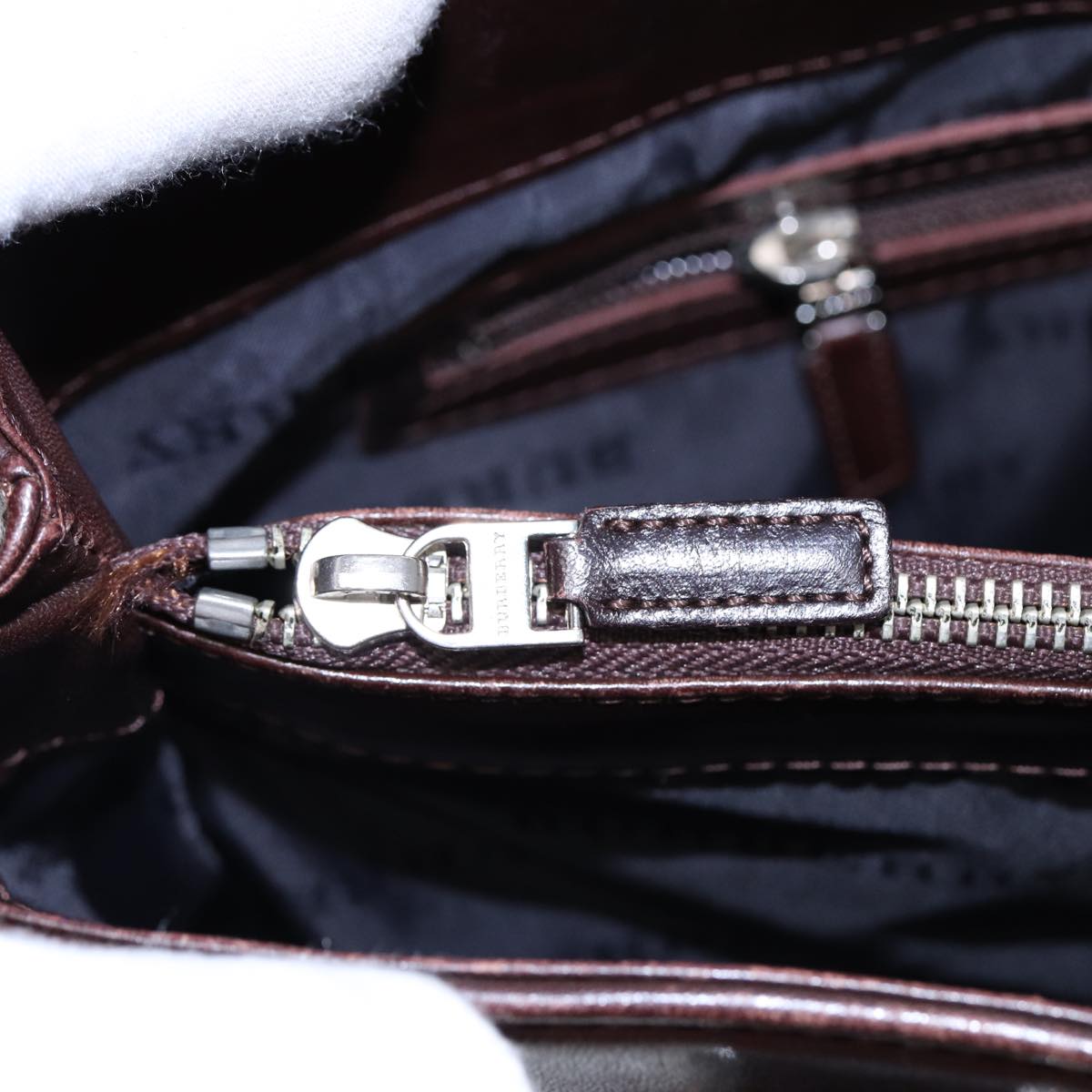 Burberry Nova Check Beige Canvas Handbag (Pre-Owned)