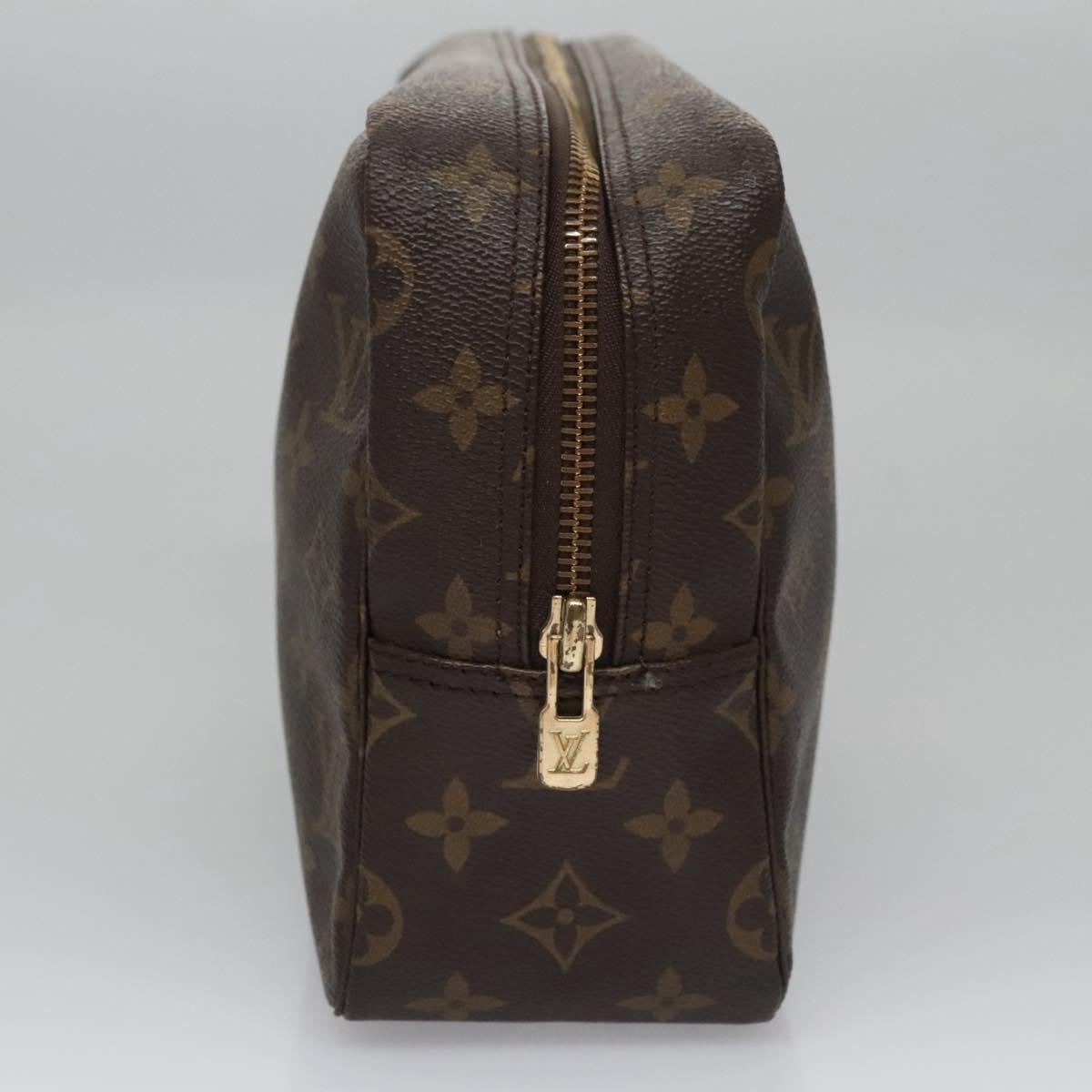 Louis Vuitton Trousse Toilette 28 Brown Canvas Clutch Bag (Pre-Owned)